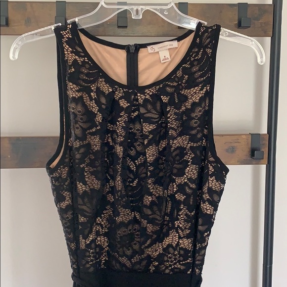 Black Dress with Lace - Picture 2 of 7